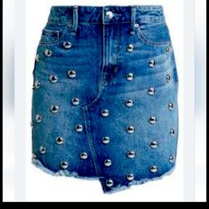 Good American studded skirt